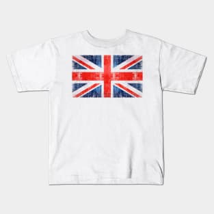 Cool Tees United Kingdom Flag Traveling Kids T-Shirt